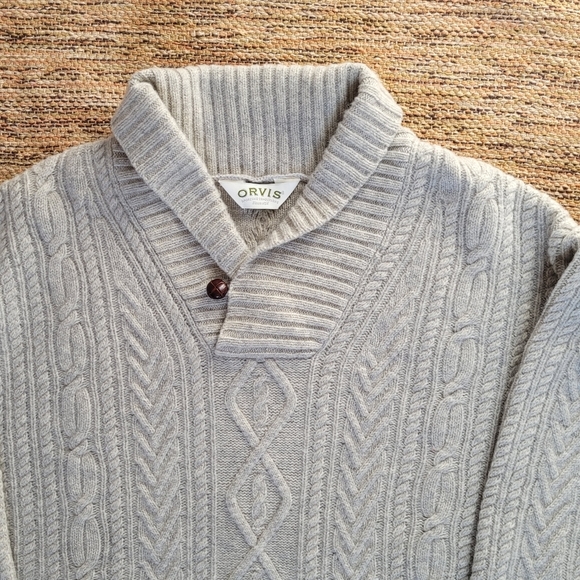 Orvis 100% Lambswool Sweater | size XL - Picture 5 of 5